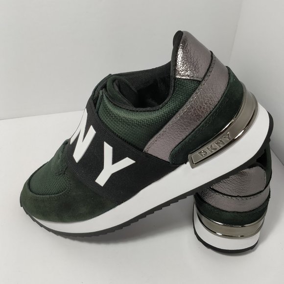 Dkny | Shoes | Dkny Greenblack Sneakers | Poshmark